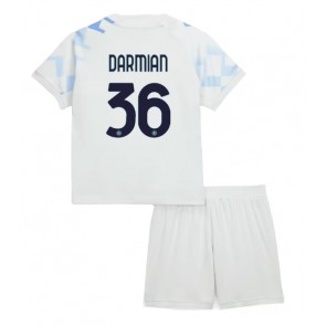 Lacne Dětský Futbalové dres Inter Milan Matteo Darmian #36 2025-26 Krátky Rukáv - Preč (+ trenírky)